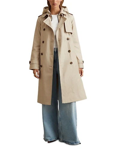 Azura Hooded Trench Coat