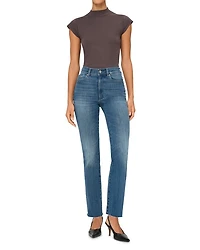 Halle Instasculpt High Rise Straight Leg Jeans Palm Springs