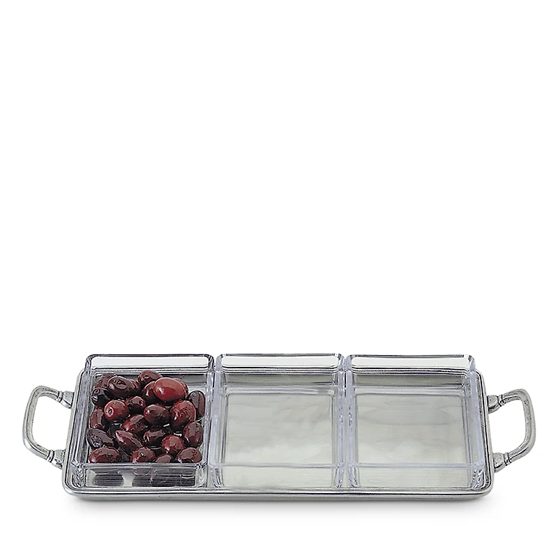 Match Crudite Tray with Handles