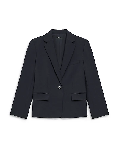 Theory Single Button Slim Fit Blazer