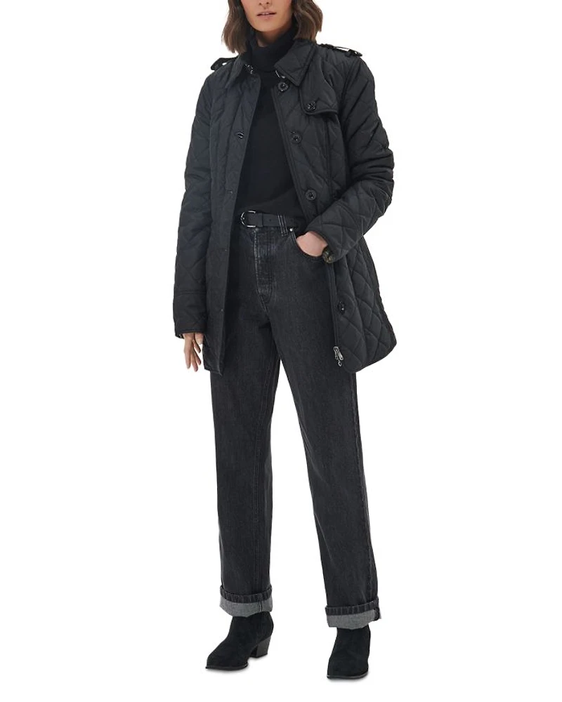 Tummel Box Quilt Trench Jacket