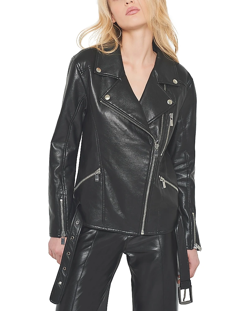 As by Df Brando Recycled Leather Boyfriend Jacket