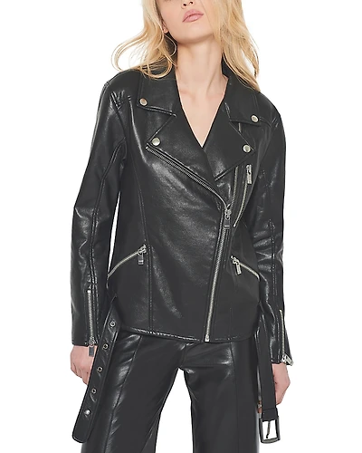As by Df Brando Recycled Leather Boyfriend Jacket