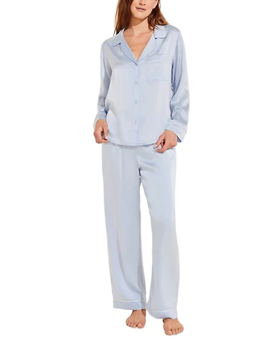 Inez Washable Silk Long Pajama Set