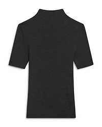 Leenda Short Sleeve Mock Neck Sweater