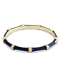 Enamel Bamboo Shaped Hinge Bangle Bracelet