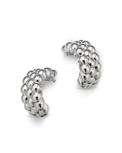 Bloomingdale's Fine Collection Multi Bead Half Hoop Earrings