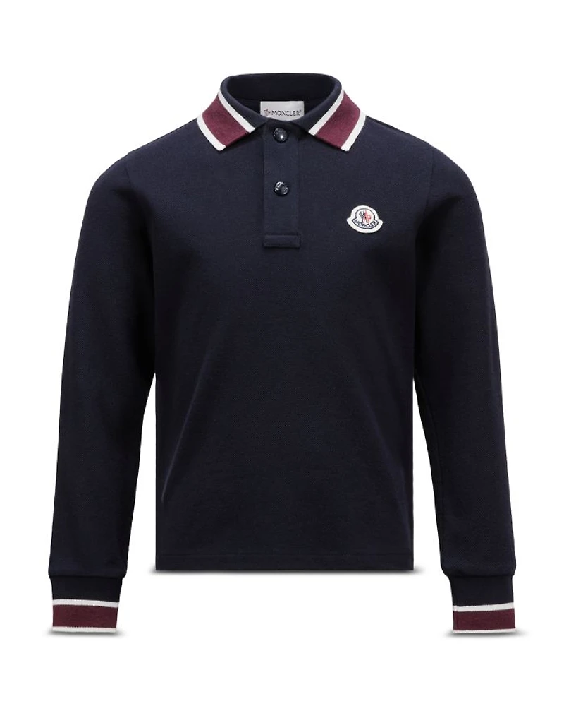 Boys' Tipped Long Sleeved Polo Shirt - Little Kid