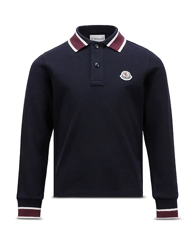 Boys' Tipped Long Sleeved Polo Shirt - Little Kid