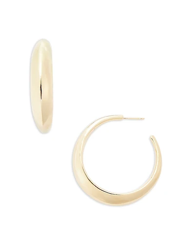 Jennifer Zeuner Shira Knife Edge Large Hoop Earrings