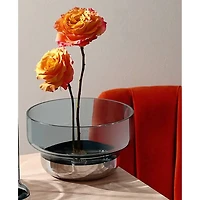 Small Contour Bowl, Steel Blue