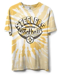 Junk Food Clothing Unisex Nfl Pittsburgh Steelers Football Tie Dye Tee