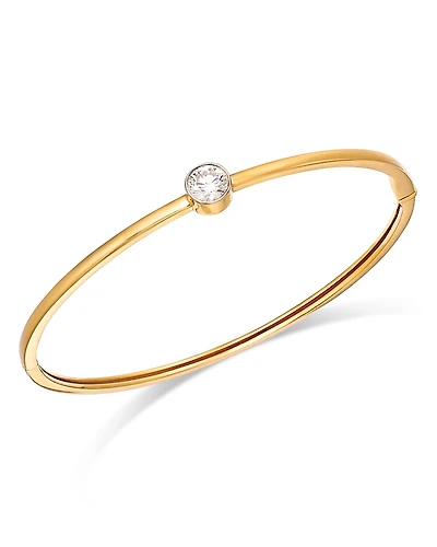 Moon & Meadow 14K Yellow Gold Lab Grown Diamond Bangle Bracelet