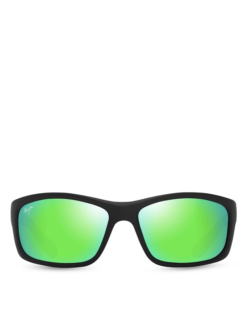 Kanaio Coast Rectangular Wrap Sunglasses, 61mm