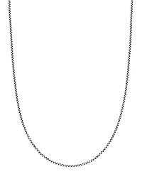 Box Chain Necklace with an Accent of 14K Gold, 1.7mm