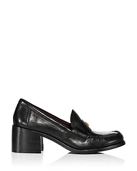Women's Classic High Heel Loafer Pumps