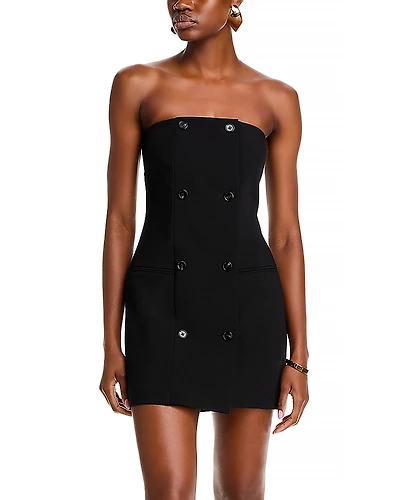 French Connection Azra Twill Strapless Mini Dress