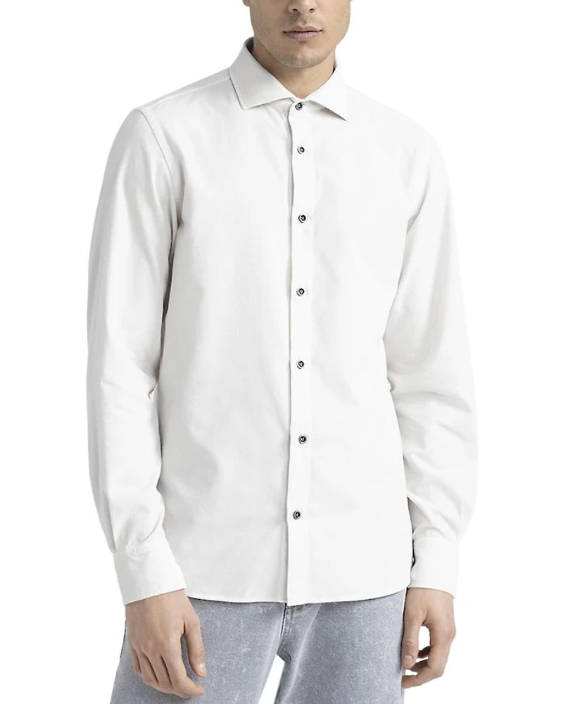 Garment Dyed Corduroy Button Front Shirt