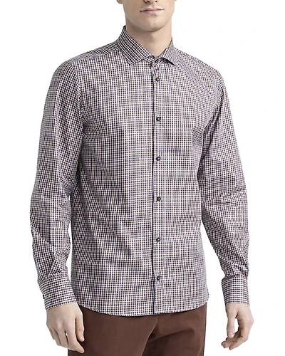 Printed Twill Button Front Shirt