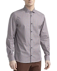 Printed Twill Button Front Shirt