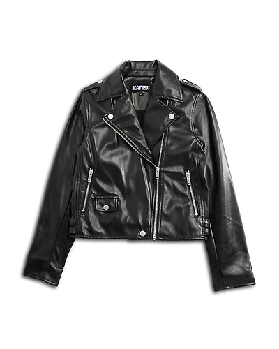 KatieJnyc Girls' Jagger Moto Jacket - Big Kid