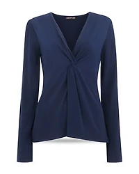 Twist Front Crinkle Top