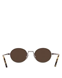 Slim Oval Sunglasses, 48mm