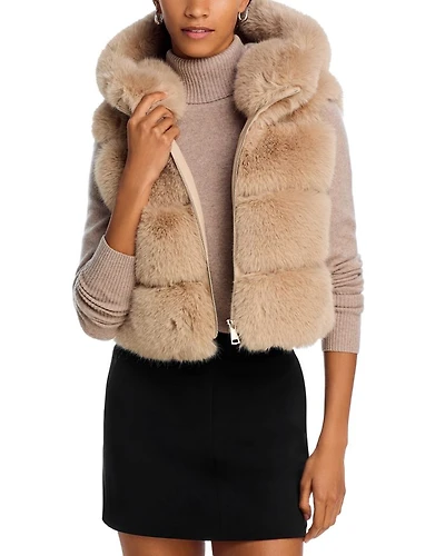 The Landau Faux Fur Vest