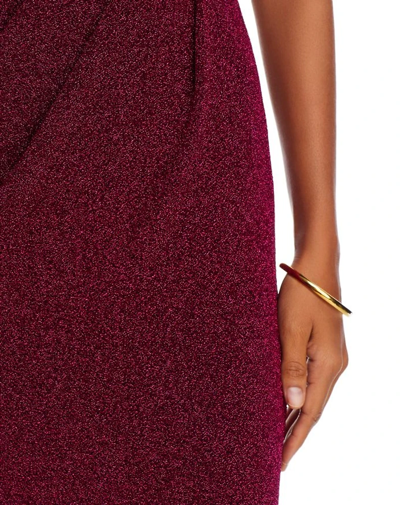 Egan Metallic One Shoulder Gown