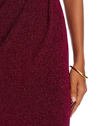 Egan Metallic One Shoulder Gown