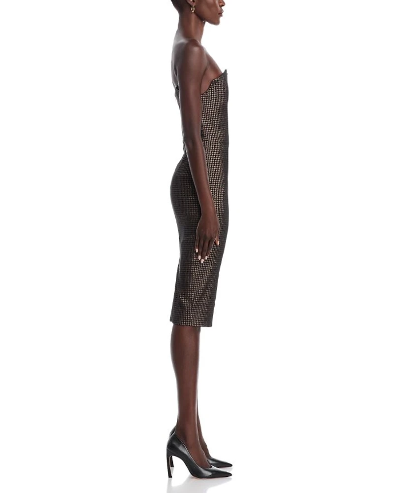 Lena Notch Neck Sheath Dress