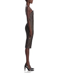Lena Notch Neck Sheath Dress