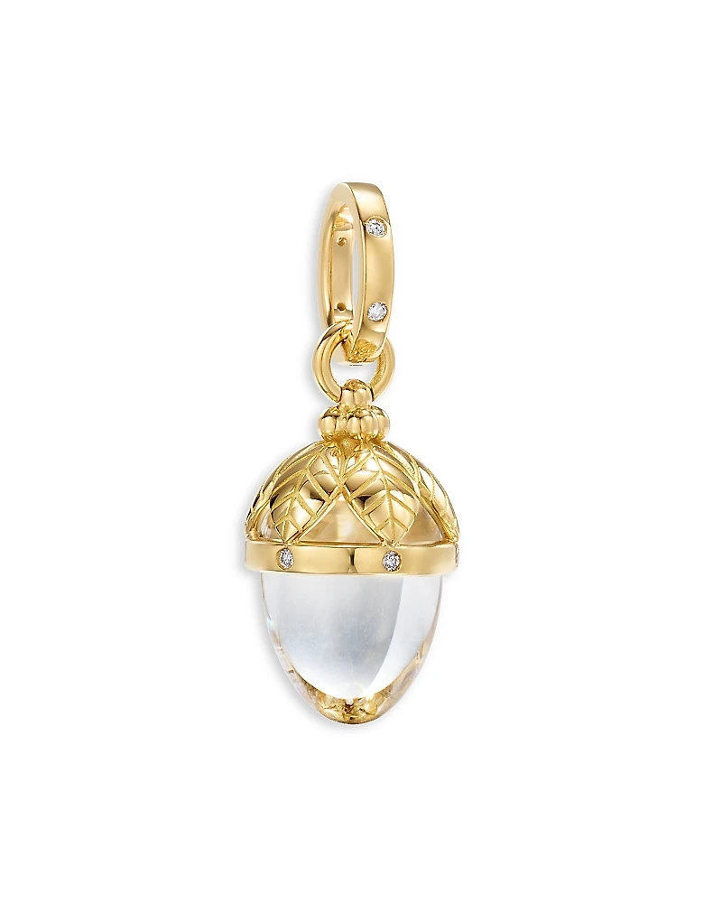 Temple St. Clair 18K Yellow Gold Crystal & Diamond Arcadia Amulet Pendant