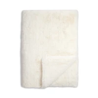 Aqua Big Rabbit Double Sided Faux Fur Throw Blanket