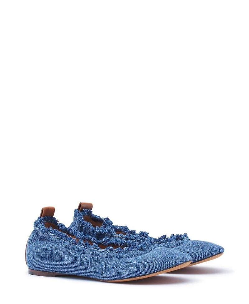Women's The Ballerina Flat Denim