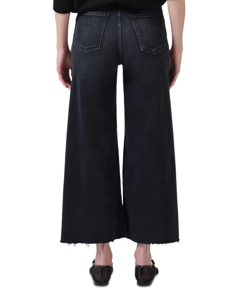 Lyra High Rise Cropped Wide Leg Jeans Medallion