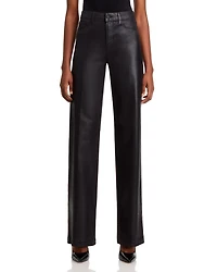 Clayton High Rise Wide Leg Jeans Noir Coated