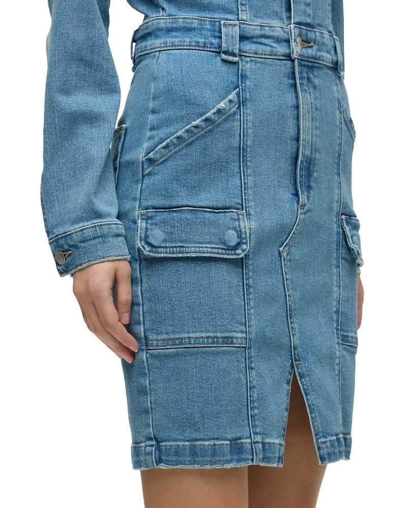 Reconstructed Denim Shirt Dress