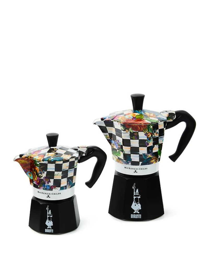 Mackenzie-Childs x Bialetti Courtly Flower Market Cup Moka Pot