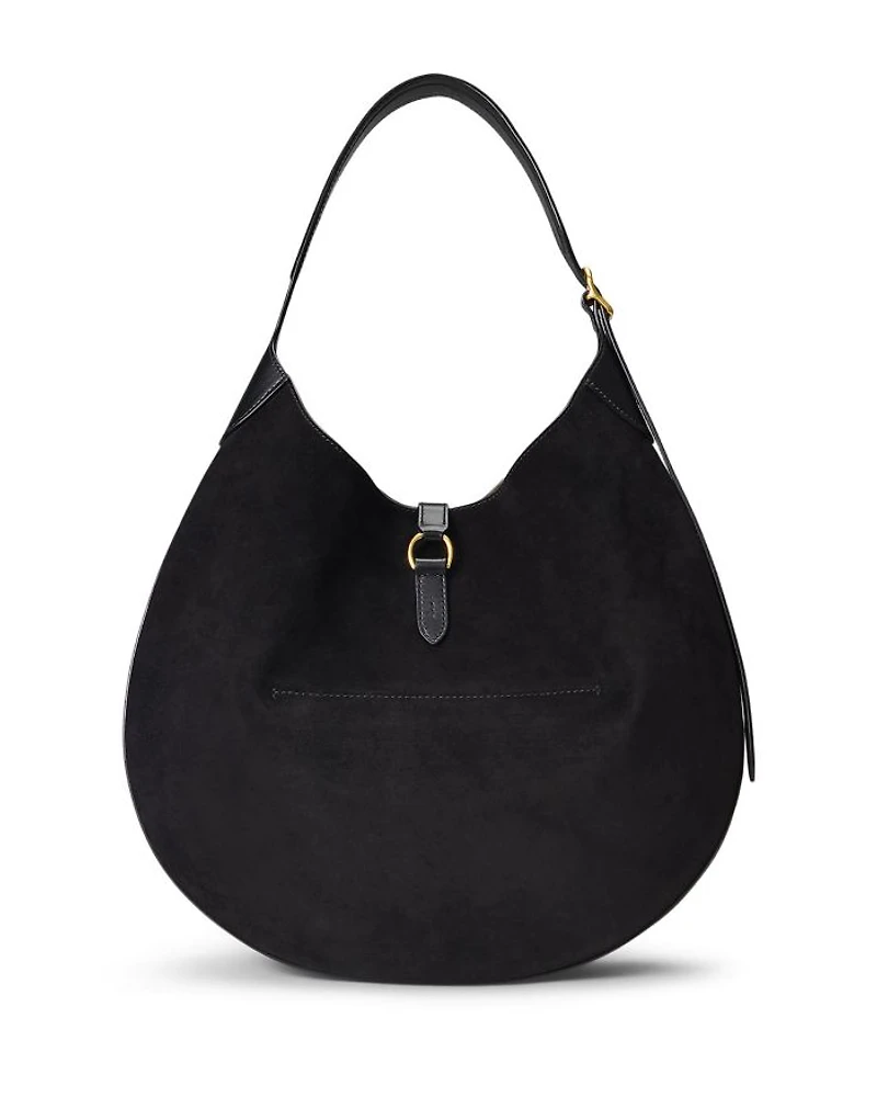 Polo ID Large Suede Shoulder Bag