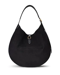 Polo ID Large Suede Shoulder Bag