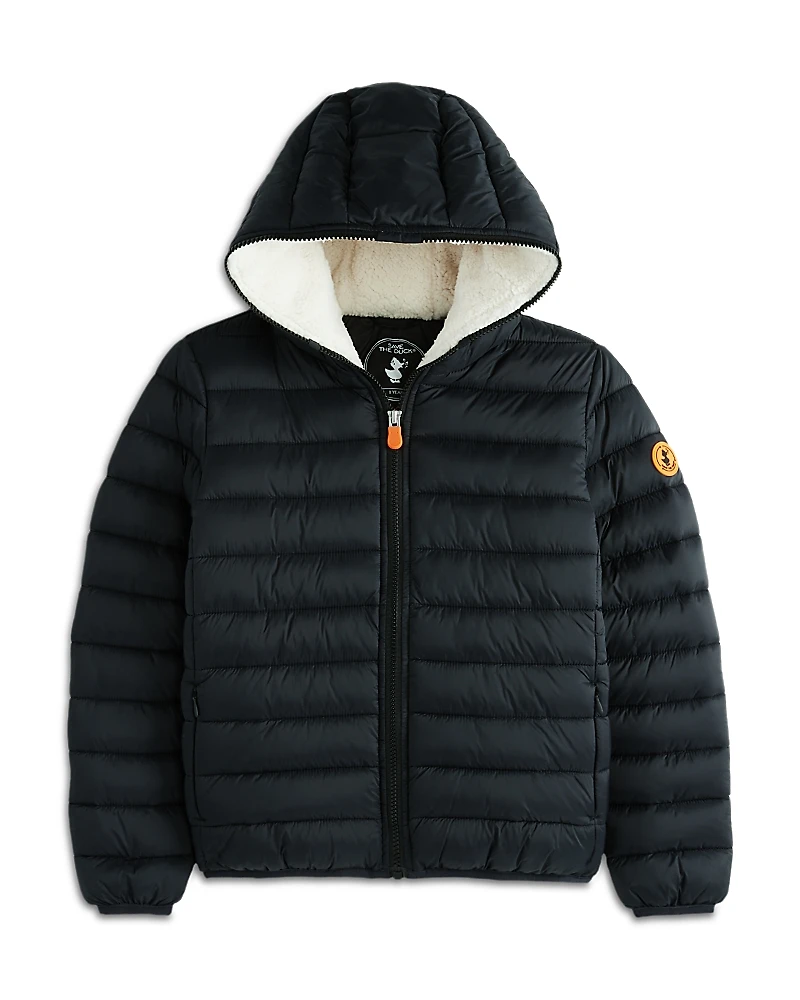 Save the Duck Girls' Leci Hooded Puffer Jacket - Little Kid, Big Kid