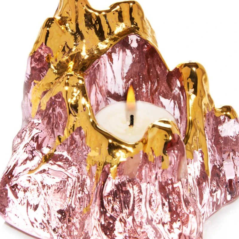 The Rock Votive in Pink/Gold - Exclusive