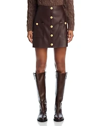 Truman Faux Leather Mini Skirt - Exclusive