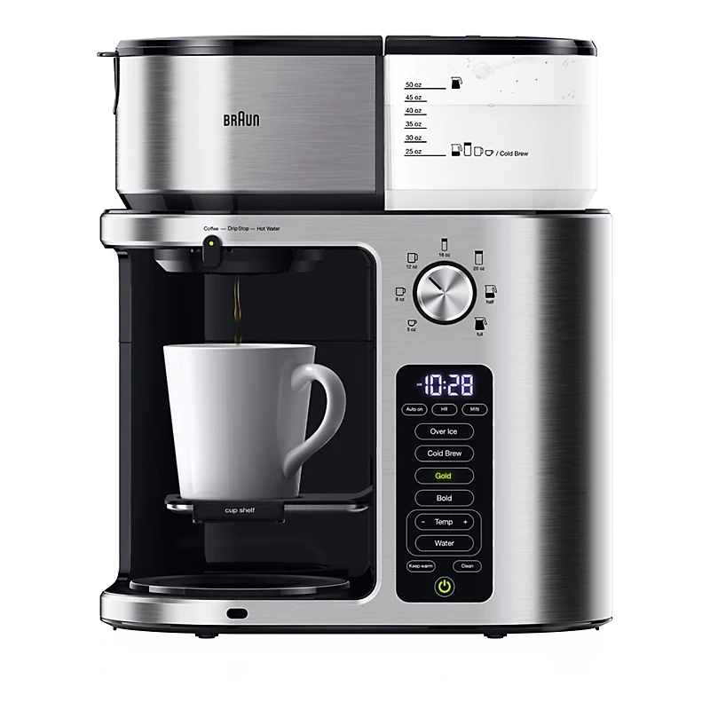 Braun MultiServe Plus 10- Cup Drip Coffee Maker with Cold Brew