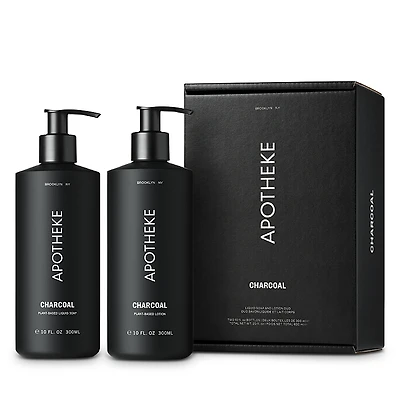 Apotheke Charcoal Liquid Soap and Lotion Duo