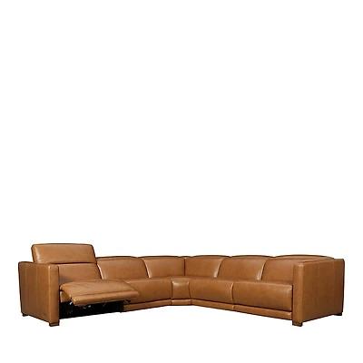 Violino Bobby 5 Piece Motion Reclining Leather Sectional