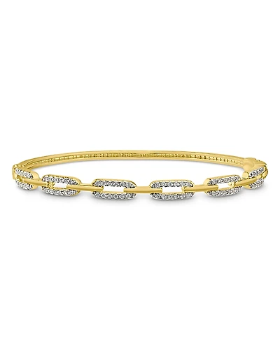 Kenneth Jay Lane Pave Link Bangle Bracelet