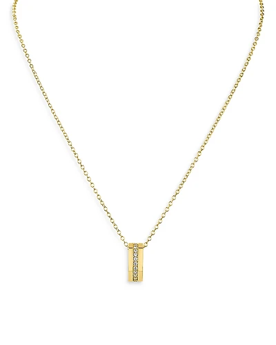Kenneth Jay Lane Pave Ring Pendant Necklace