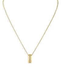 Kenneth Jay Lane Pave Ring Pendant Necklace